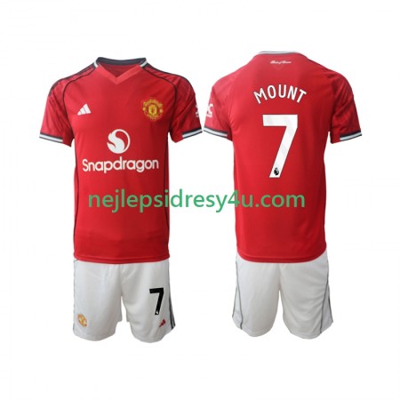 Fotbalový Dres Manchester United Mason Mount 7 Dětské Domácí 2025/26